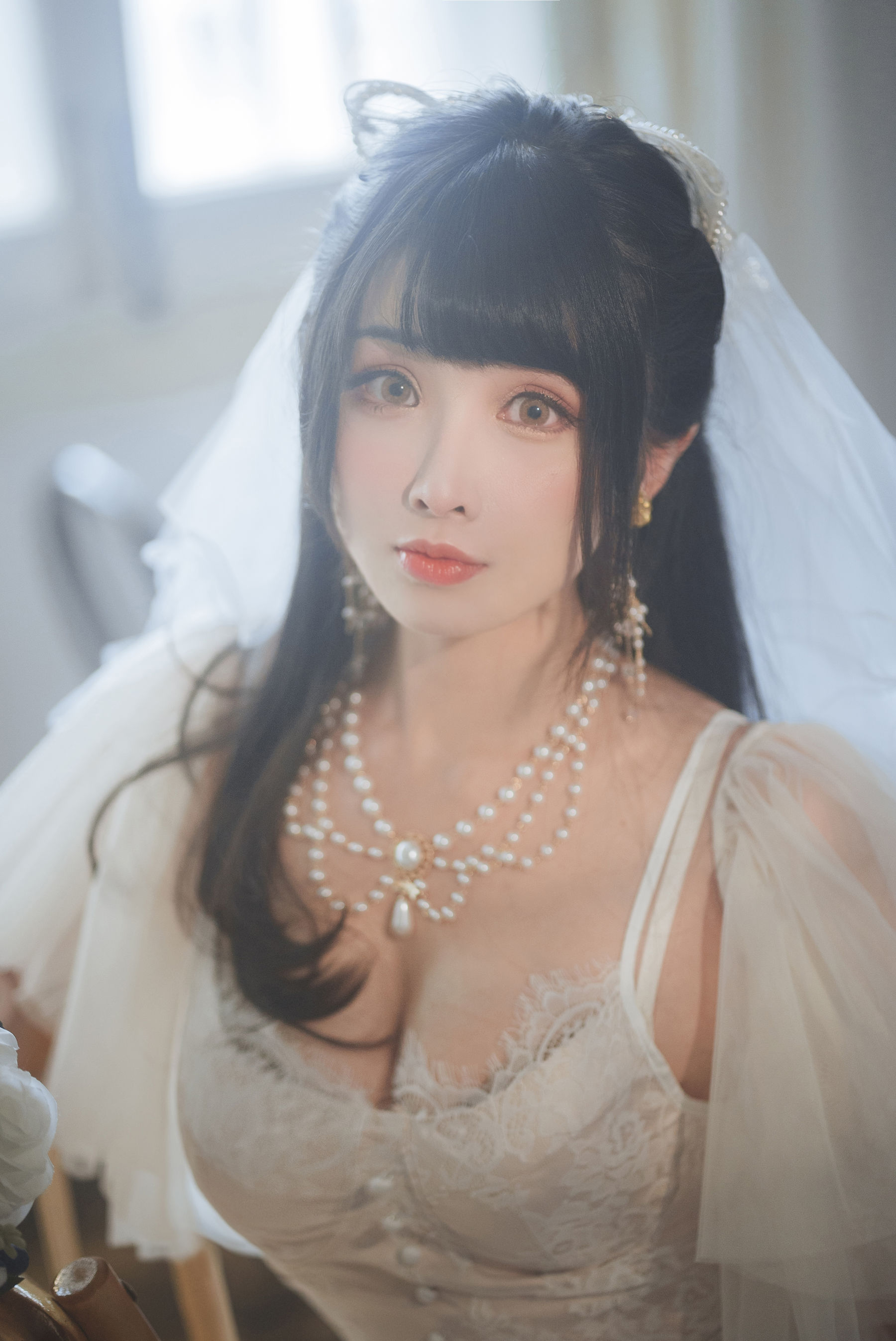 [COSPLAY]rioko凉凉子 – 透明婚纱